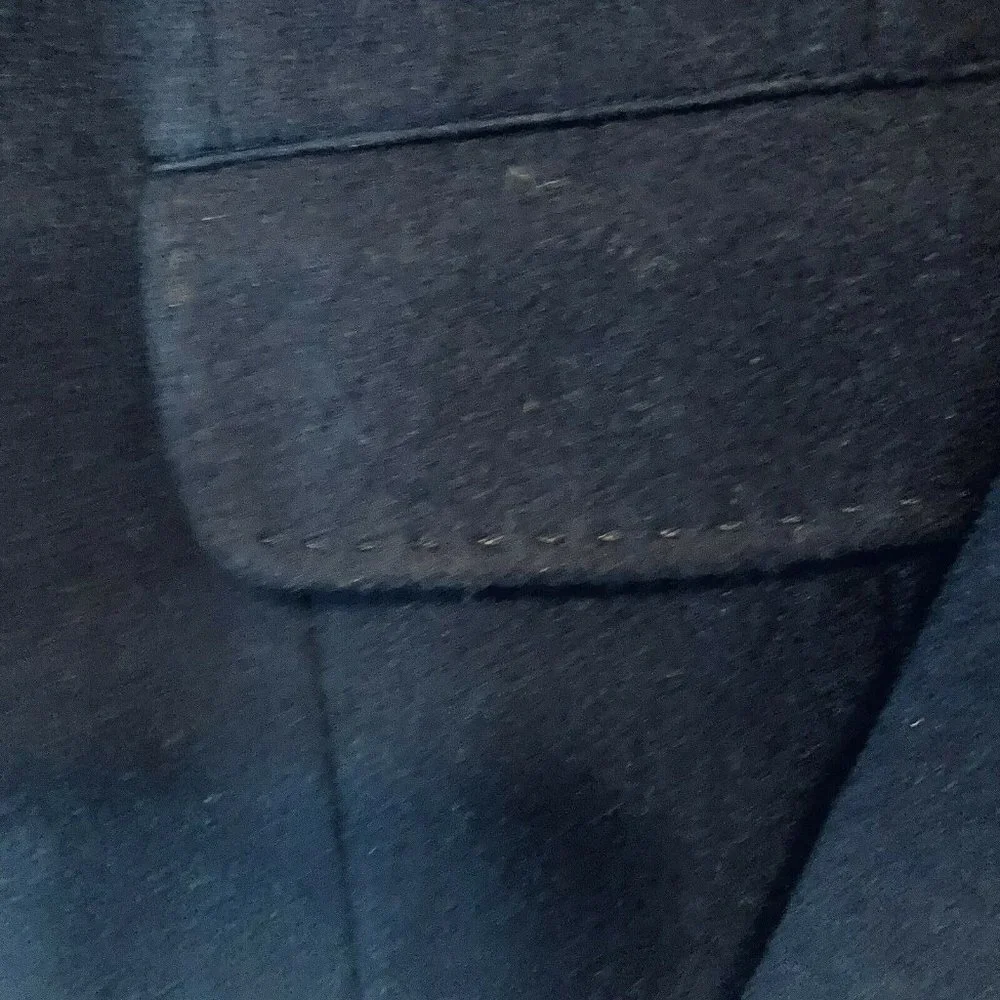 Vintage Nor’wester Made‎ in USA Navy Blue Wool Blend Blazer Jacket Size 15-16*